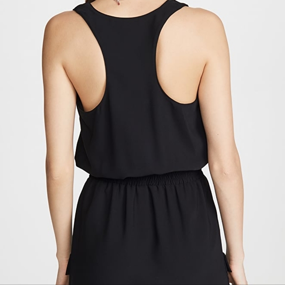 AMANDA UPRICHARD Shopbop Black Cargo Pocket Racerback Mini Dress - Size Large - Picture 4 of 15